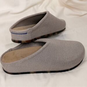 Rothy's The Casual Clog Women's Size 8 Dove/tan EUC Slip On Shoe